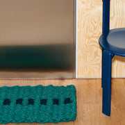 HAY Rohožka Coco, Wave, Brown and Navy - DESIGNSPOT