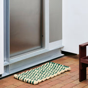 HAY Rohožka Coco, Wave, Brown and Navy - DESIGNSPOT