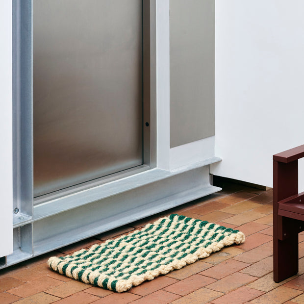 HAY Rohožka Coco, Wave, Brown and Navy - DESIGNSPOT