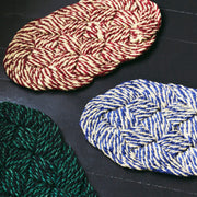 HAY Rohožka Coco, Swirl, Green and Black - DESIGNSPOT
