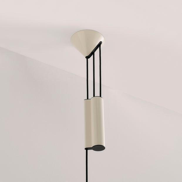 HAY Závěsná lampa Compass Adjustable, 430, Soft Black - DESIGNSPOT