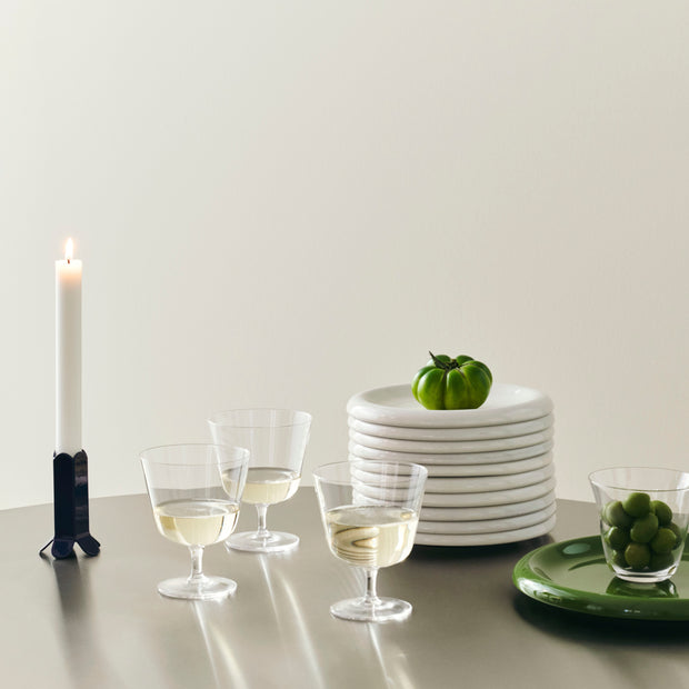HAY Křišťálove skleničky Curve Tumbler, Clear - DESIGNSPOT