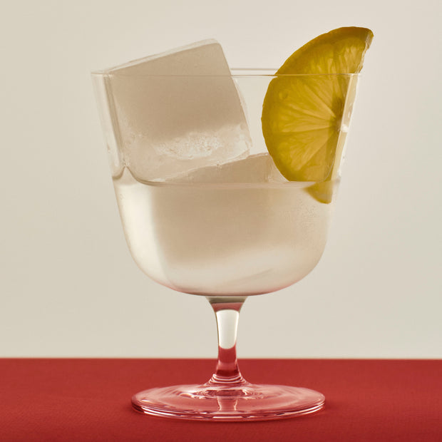 HAY Křišťálová skleničky Curve Stem, Clear - DESIGNSPOT