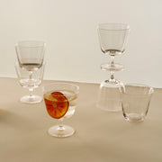 HAY Křišťálove skleničky Curve Tumbler, Clear - DESIGNSPOT