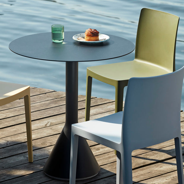 HAY Vysoký zahradní stůl Palissade Cone Ø60, Anthracite - DESIGNSPOT