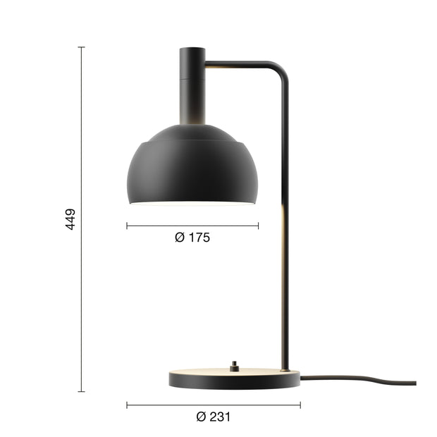 Louis Poulsen Stolní lampa FJ Elements, Black - DESIGNSPOT