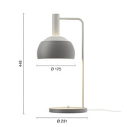Louis Poulsen Stolní lampa FJ Elements, Original Grey - DESIGNSPOT