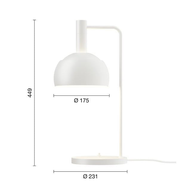 Louis Poulsen Stolní lampa FJ Elements, White - DESIGNSPOT