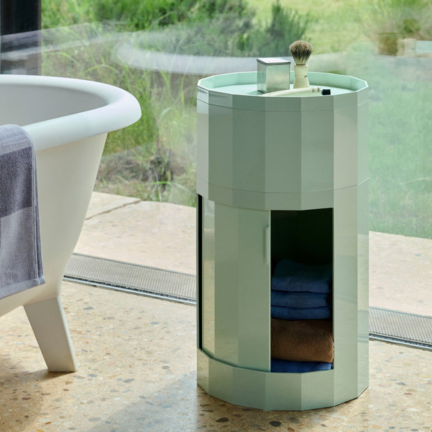 HAY Úložný stolek Facet, Low, Soft Mint - DESIGNSPOT