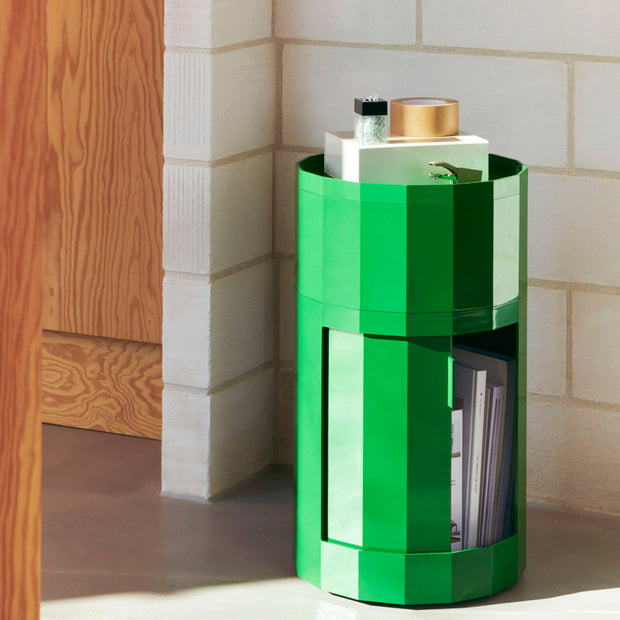 HAY Úložný stolek Facet, High, Spinach green - DESIGNSPOT