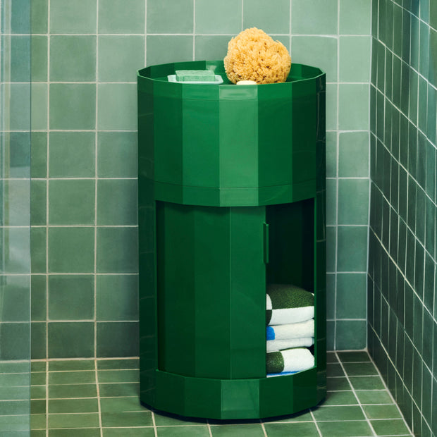 HAY Úložný stolek Facet, High, Spinach green - DESIGNSPOT