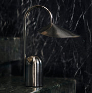 Ferm Living Přenosná lampa Arum, Stainless Steel - DESIGNSPOT