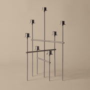 Ferm Living Svícen Elysia, Brushed Stainless Steel - DESIGNSPOT