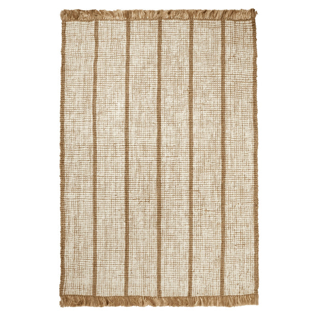 Ferm Living Koberec Athens Stripes, Natural / Off-White - DESIGNSPOT