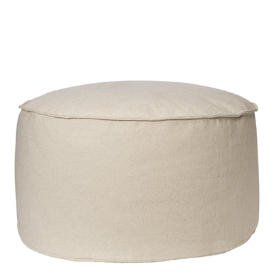 Ferm Living Pouf Aun, Ø80, Off-White - DESIGNSPOT