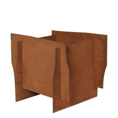 Ferm Living Květináč Lapel, Square, Rust - DESIGNSPOT
