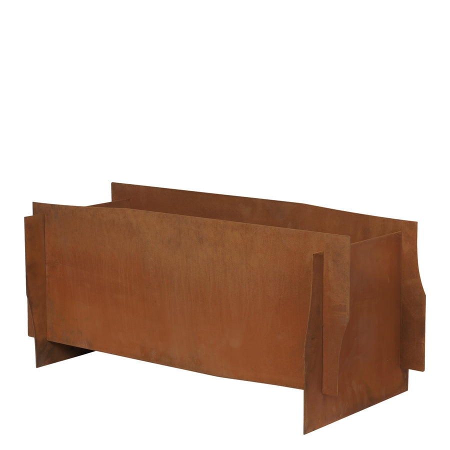 Kvetináč Lapel, Rectangular, Rust