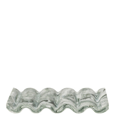 Ferm Living Miska na mýdlo Mist, Emerald / Off-White - DESIGNSPOT