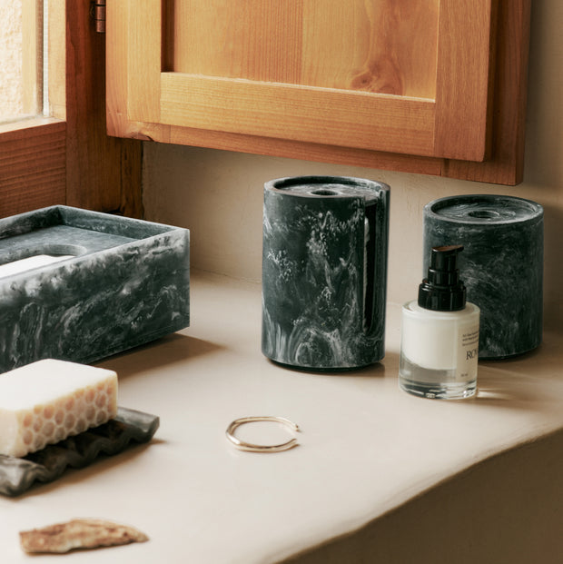Ferm Living Krabička na kapesníky Mist, Charcoal - DESIGNSPOT