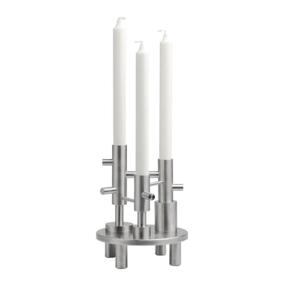 Fritz Hansen Svícen Candleholder, Large, Steel - DESIGNSPOT