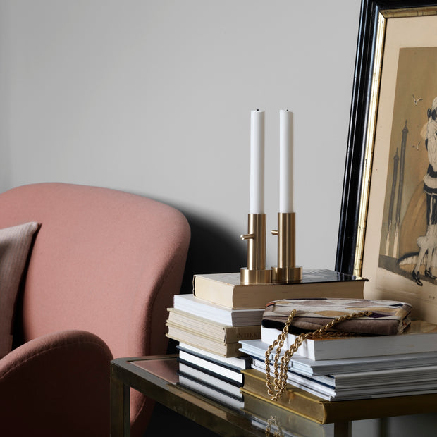 Fritz Hansen Svícen Candleholder, Small #2, Brass - DESIGNSPOT