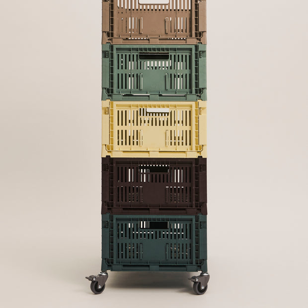 HAY Úložný box Colour Crate, Small, Charcoal - DESIGNSPOT
