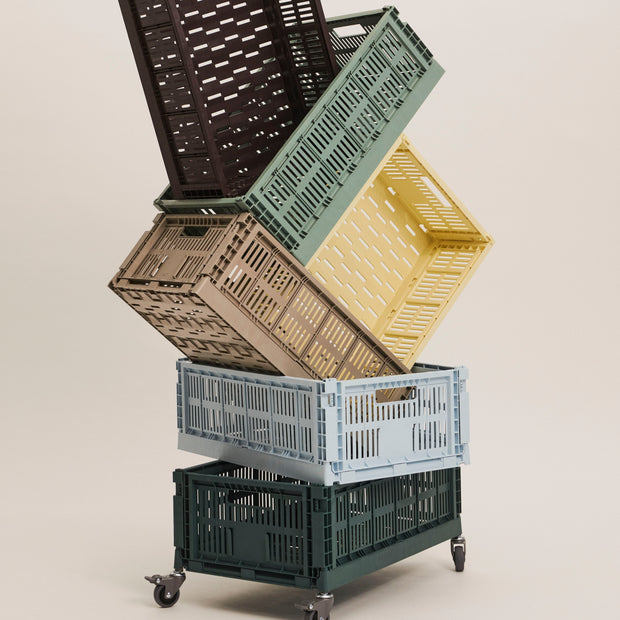 HAY Úložný box Colour Crate, Small, Soft Blue - DESIGNSPOT