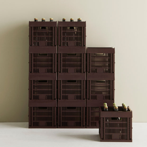 HAY Úložný box Colour Crate, Small, Charcoal - DESIGNSPOT
