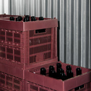 HAY Úložný box Colour Crate, Cube, Bordeaux - DESIGNSPOT
