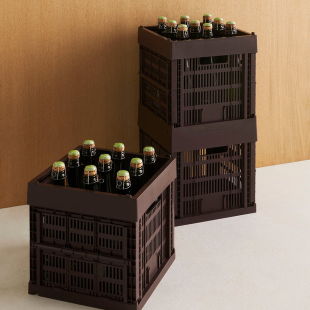 HAY Úložný box Colour Crate, Small, Charcoal - DESIGNSPOT
