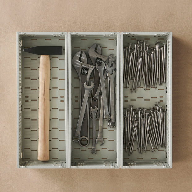 HAY Úložný box Colour Crate, Large Square, Sage Green - DESIGNSPOT