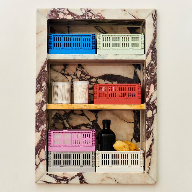 HAY Úložné boxy Colour Crate, Mini, 2 kusy, Light Yellow - DESIGNSPOT