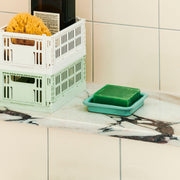 HAY Úložné boxy Colour Crate, Mini, 2 kusy, Dark Mint - DESIGNSPOT