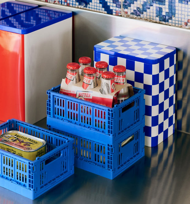 HAY Úložné boxy Colour Crate, Mini, 2 kusy, Grey - DESIGNSPOT