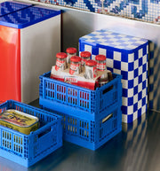 HAY Úložný box Colour Crate, Cube, Sage Green - DESIGNSPOT