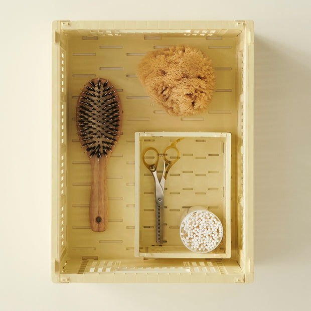 HAY Úložný box Colour Crate, Medium, Dusty Blue - DESIGNSPOT