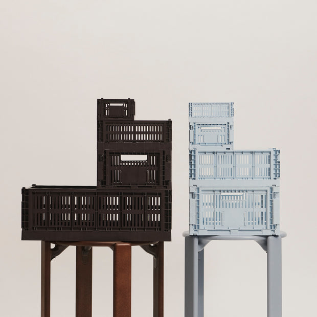 HAY Úložný box Colour Crate, Large Square, Grey - DESIGNSPOT