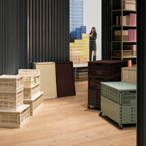 HAY Úložný box Colour Crate, Cube - DESIGNSPOT