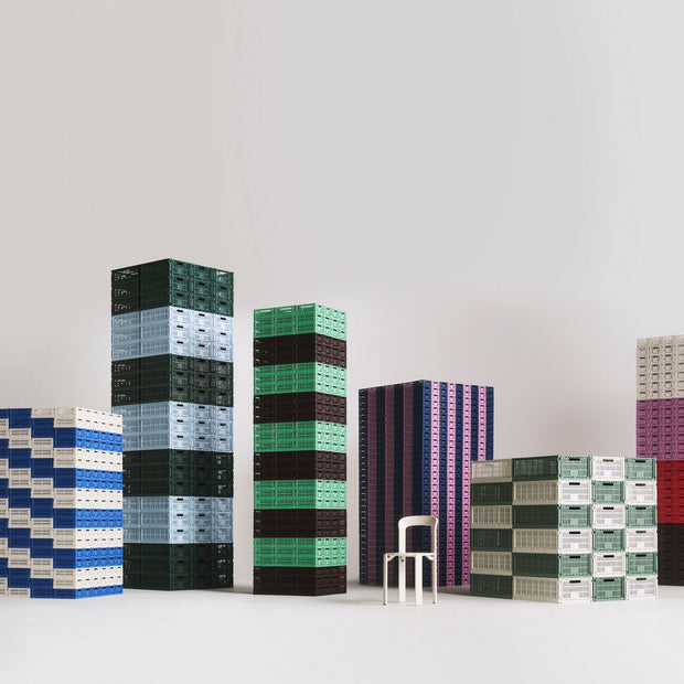HAY Úložný box Colour Crate, Small, Charcoal - DESIGNSPOT