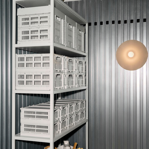 HAY Úložný box Colour Crate, Large Square, Grey - DESIGNSPOT