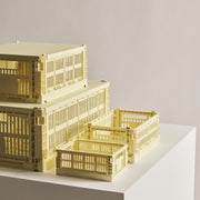 HAY Úložný box Colour Crate, Medium Square, Powder - DESIGNSPOT