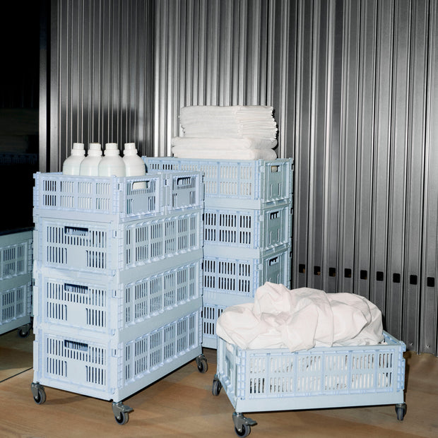 HAY Úložný box Colour Crate, Large Square, Grey - DESIGNSPOT