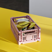 HAY Úložný box Colour Crate, Small, Dusty Rose - DESIGNSPOT