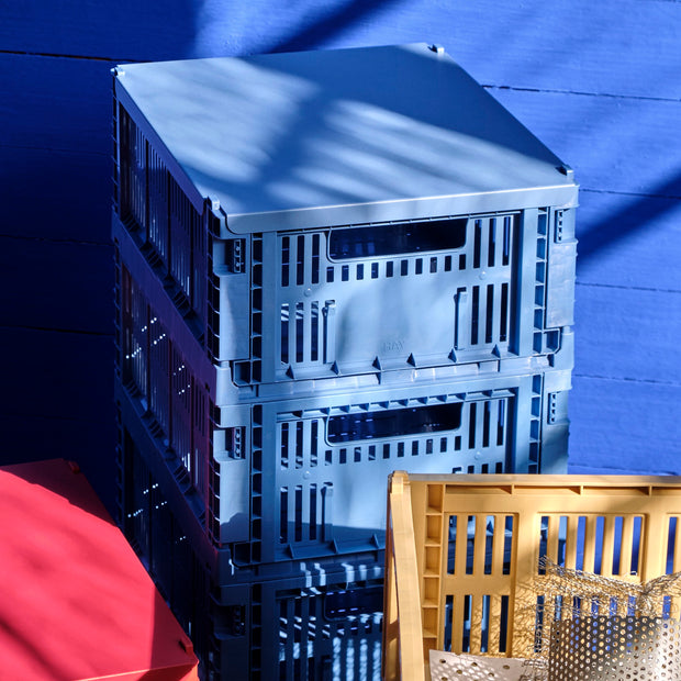 HAY Víko boxu Colour Crate, Metal, Large Square - DESIGNSPOT