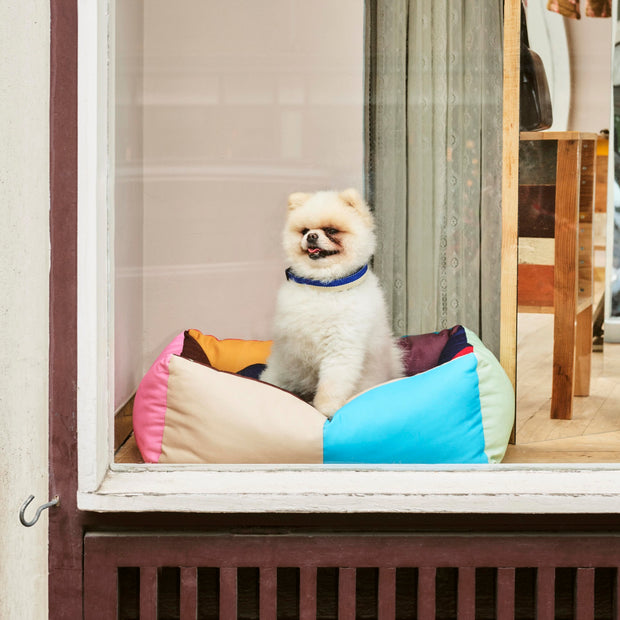 HAY Obojek Flat M/L, Blue / Off-white - DESIGNSPOT