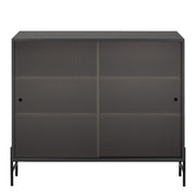 Northern Skříňka Hifive Glass Cabinet, Black Oak - DESIGNSPOT