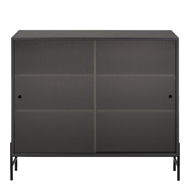 Northern Skříňka Hifive Glass Cabinet, Black Oak - DESIGNSPOT