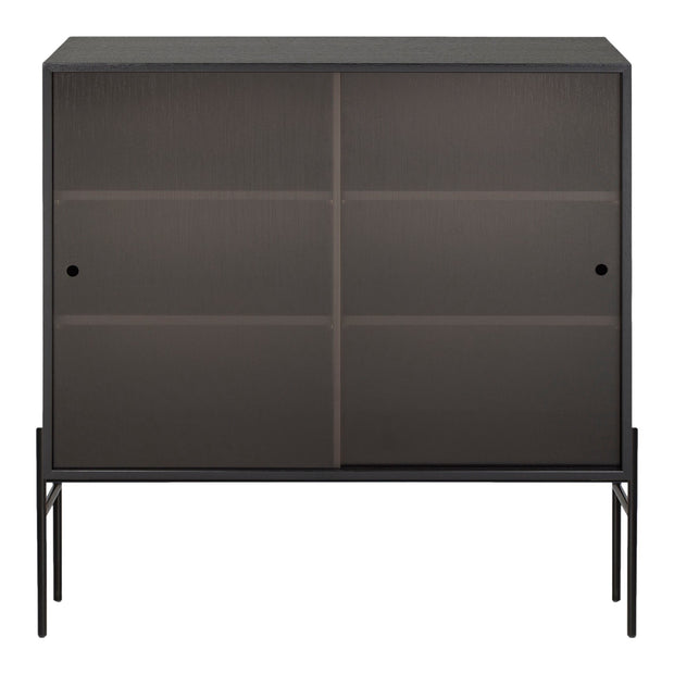 Northern Skříňka Hifive Glass Cabinet, Black Oak - DESIGNSPOT