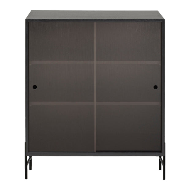 Northern Skříňka Hifive Glass Cabinet, Black Oak - DESIGNSPOT
