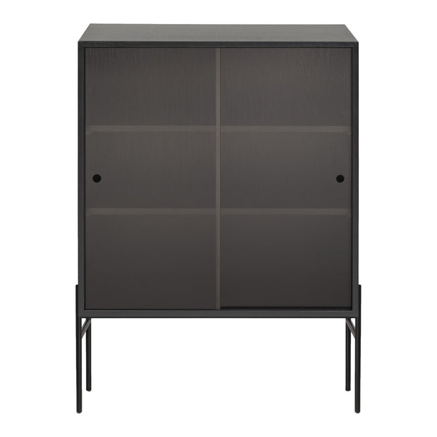 Northern Skříňka Hifive Glass Cabinet, Black Oak - DESIGNSPOT